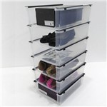 Kit 6 Caixa Organizadora para Sapatos Modelo Empilhável Multiuso Or60800 Ordene Brinquedos Acessórios