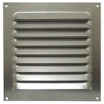 Kit 8 Grades de Ventilação Quadrada de Alumínio Itc 20x20 Cm