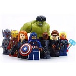 Kit 8 Vingadores Marvel Avengers Big Hulk Compatível Lego