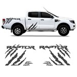 Kit Adesivo Ford Ranger Raptor Faixa Lateral Grafite Tuning