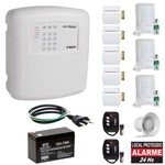 Kit Alarme Residencial ECP com Discadora e 8 Sensores Sem Fio Alard Max 4