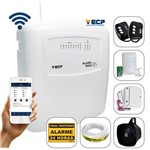 Kit Alarme Sem Fio Alard Max Wifi ECP Via Celular APP com 3 Sensores