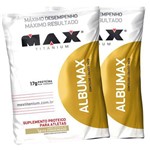Kit 2 Albumina - Albumax 100% 500g Max Titanium (1kg)