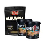 Kit Albumina - Xlab + Pasta de Amendoim Lisa 1kg + Pasta de Amendoim Sabores 500g - Power One