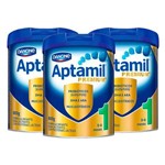 Kit Aptamil Premium 1 Danone 800g 3 Unidades