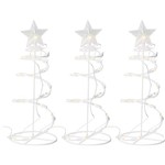 Kit Árvore de Natal em Espiral Iluminada, 3 Unidades, 60 Lâmpadas - 110V - Christmas Traditions