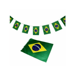 Kit Bandeira do Brasil Tecido 30x20cm com 20 Unidades