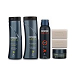 Kit Banho Homem 2 Shampoos + Desodorante Anti Transpirante 48 Horas Forte + Sabonetes X2