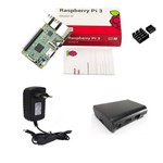 Kit Básico Raspberry Pi 3 - Case Black Básica
