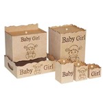 Kit Bebê Baby Girl Clb com 6 Peças - D004
