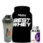 Kit Best Whey Iso Abacaxi + Bcaa 60 Caps Max + Coq Kfit