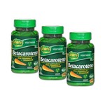 Kit 3 Betacaroteno Pró-vitamina a Unilife 60 Cápsulas