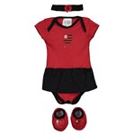 Kit Body Flamengo Vermelho - Torcida Baby