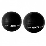 Kit 2 Bolas Slam Ball Medicine 4 e 6 Kgs Liveup Crossfit