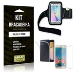 Kit Braçadeira Samsung Galaxy J7 Prime Braçadeira + Capa + Película de Vidro - Armyshield
