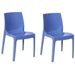 Kit 2 Cadeiras Ice Azul OR Design