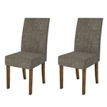 Kit 2 Cadeiras Olimpia para Sala de Jantar Demolição/bronze - Dj Móveis