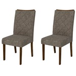 Kit 2 Cadeiras para Sala de Jantar Golden Malbec/bronze - Dj Móveis