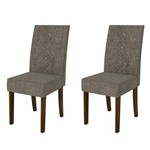 Kit 2 Cadeiras para Sala de Jantar Olimpia Malbec/bronze - Dj Móveis