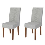 Kit 2 Cadeiras para Sala de Jantar Olimpia Terrara/claro - Dj Móveis