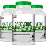Kit 3 Café Verde com Vitamina C Chá Mais 60 Cápsulas
