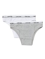 Kit 2 Calcinhas Infantil Calvin Klein Underwear Mescla + Branco - 4-6