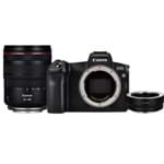 Kit Câmera Canon EOS R Mirrorless com Lente RF 24-105mm e Adaptador EF-EOS R