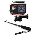 Kit Câmera de Ação Evo Full HD 12MP + Bastão Retrátil