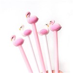 Kit Caneta Flamingo Pássaro Festa Criativa Infantil Escolar