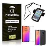 Kit Capa à Prova D'água Moto G7 Plus Prova Dágua + Película de Vidro + Capa - Armyshield