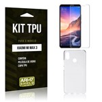 Kit Capa Silicone Xiaomi Mi Max 3 Película de Vidro + Capa - Armyshield