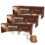 Kit Cápsulas Espresso Blend Canela Compatível com Nespresso - 3 Caixas