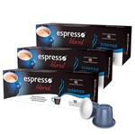 Kit Cápsulas Espresso Blend Intenso Compatível com Nespresso - 3 Caixas