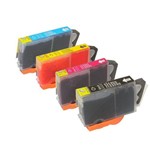 Kit Cartucho de Tinta Compatível Hp 670XL Preto + Color | 4 Cores