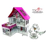 Kit Casa de Bonecas com 29 Moveis para Mini Bonecas Compatível com Lol e Polly Mod. Cindy Sonhos - Darama