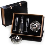 Kit Cava Freixenet Cordon Negro Brut 750 Ml + 2 Taças de Cristal + Porta Caviar e Espatula + Embalagem Especial