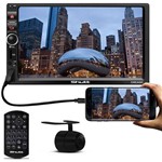 Kit Central Multimídia Shutt Chicago 2 Din 7" Bluetooth Usb Android Ios + Câmera Ré Colorida 2 em 1
