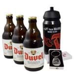 Kit 3 Cerveja Artesanal Duvel + 1 Abridor + 1 Squeeze Grátis