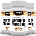 Kit 3 Cloreto de Magnésio P.A Apisnutri 60 Cápsulas