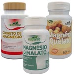 Kit Cloreto de Magnésio Pa e Magnésio Quelato e Dimalato Nutrivale