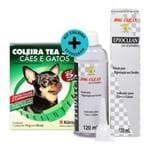 Kit Coleira Contra Pulgas e Carrapatos TEA Cães Pequenos König 33cm+Epioclean Dog Clean 120ml