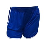 Kit com 16 Shorts Calção Musculação Fitness - Ferrara - Liso - Azul/branco- Feminino - Kanga