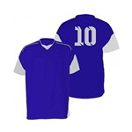 Kit com 18 Camisas Camiseta - Futebol Futsal Volei - Munique - Azul/branco - Adulto - Kanga