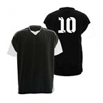 Kit com 18 Camisas Camiseta - Futebol Futsal Volei - Munique - Preto/branca - Adulto - Kanga