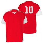 Kit com 18 Camisas Camiseta - Futebol Futsal Volei - Munique - Vermelha/branca - Adulto - Kanga