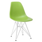 Kit com 5 Cadeiras Eames DSR Verde MK-957 - Makkon