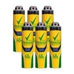 Kit com 6 Desodorantes Antitranspirante Aerossol Rexona Torcedor Fanatico 150ml