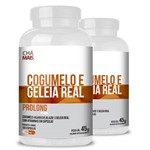 Kit com 2 Geleia Real com Cogumelo Prolong Clinic Mais By Chá Mais 100 Cápsulas