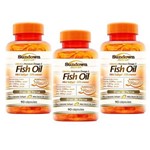 Kit 3 Fish Oil Odorless Óleo de Peixe 1000mg Sundown 90 Cápsulas