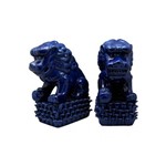 Kit com 2 Pecas Escultura Oriental Lion